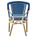 Silla Amelie Azul con Blanco