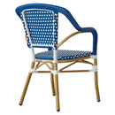 Silla Amelie Azul con Blanco