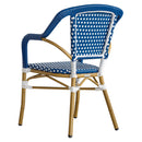 Silla Amelie Azul con Blanco