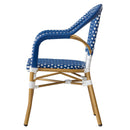 Silla Amelie Azul con Blanco