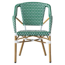 Silla Amelie Verde con Blanco