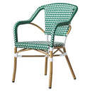 Silla Amelie Verde con Blanco