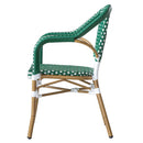 Silla Amelie Verde con Blanco