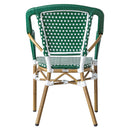 Silla Amelie Verde con Blanco