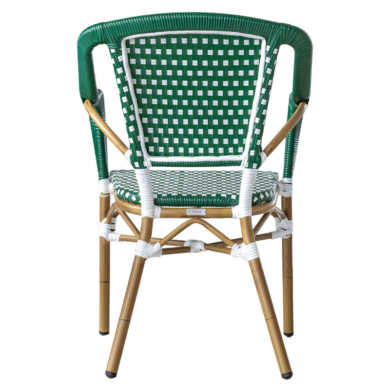 Silla Amelie Verde con Blanco