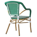 Silla Amelie Verde con Blanco