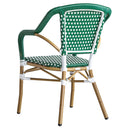 Silla Amelie Verde con Blanco