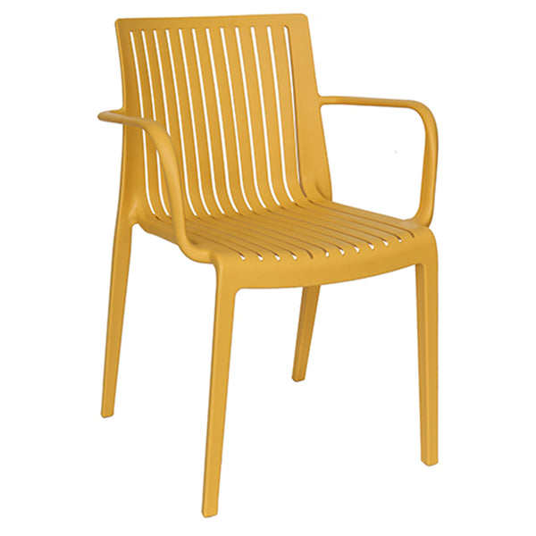 Silla Milos Amarilla Con Brazos