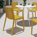 Silla Milos Amarilla Con Brazos