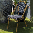 Silla Nantes Negro con Blanco