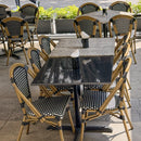 Silla Nantes Negro con Blanco