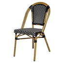 Silla Nantes Negro con Blanco