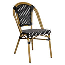 Silla Nantes Negro con Blanco