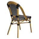 Silla Nantes Negro con Blanco