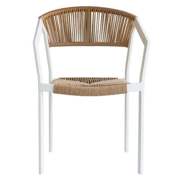 Silla Porto Blanco con beige