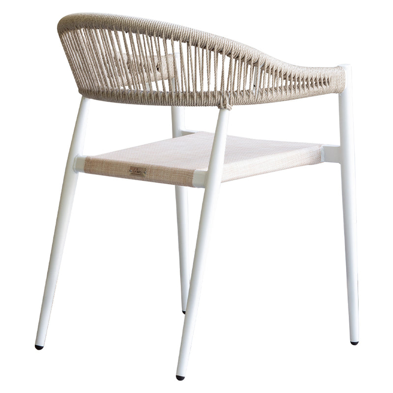 Silla Sicilia Beige con blanco