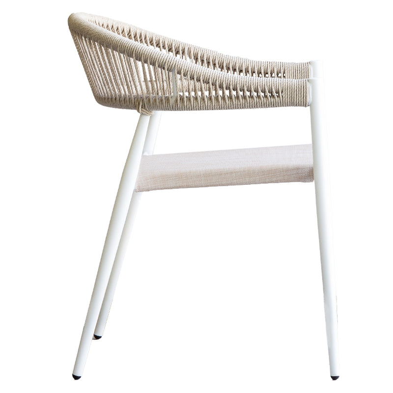 Silla Sicilia Beige con blanco