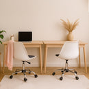 Set De 2 Sillas Tipo Eames De Oficina Blanca