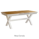Mesa Expandible Veneto Blanca