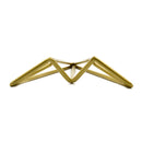 Avión Decorativo de Origami En Alambrón Dorado