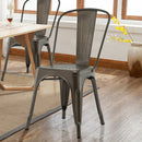 Silla Tipo Tolix Galvanizada Gun Metal