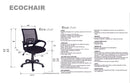 Silla de Oficina Eco-Chair Negra