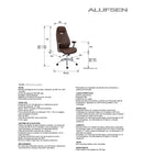 Silla de Oficina Alufsen Chocolate