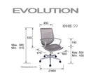 Silla de Oficina Evolution Gris