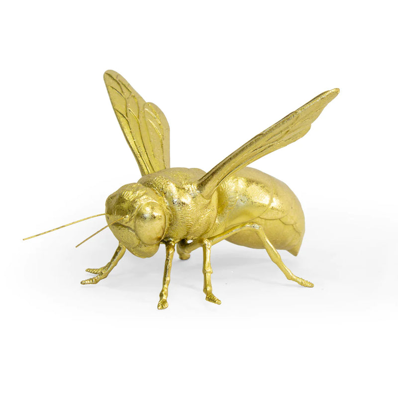 Figura Decorativa Abeja Apoide en Resina Gold