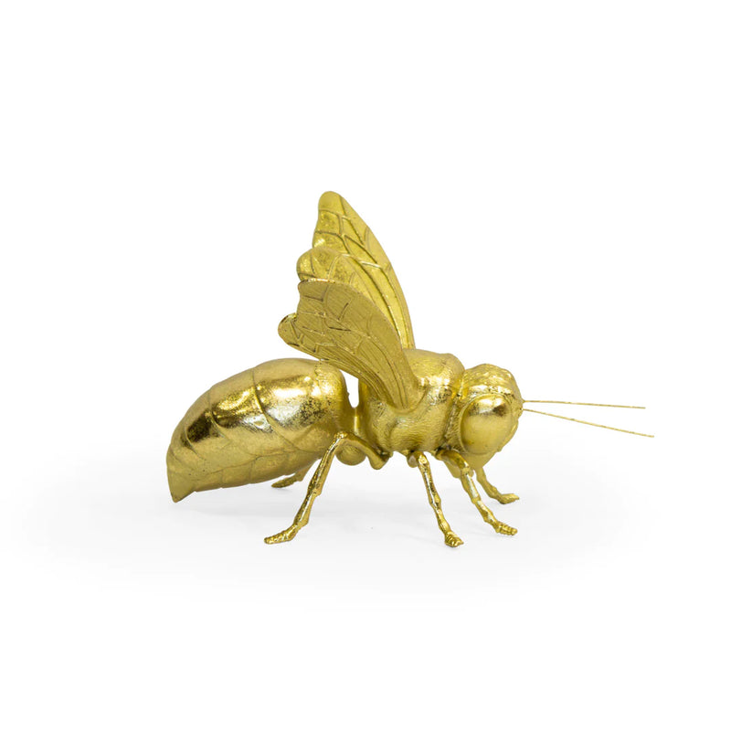 Figura Decorativa Abeja Apoide en Resina Gold