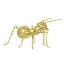 Figura Decorativa de Resina Ant Gold