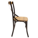 Set de 6 Sillas Crossback Negra