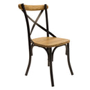 Set de 6 Sillas Crossback Negra