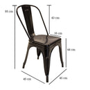 Silla Tipo Tolix Negro