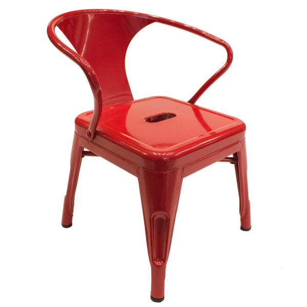 Silla Tipo Tolix Kids Roja