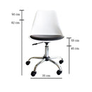 Silla Tipo Eames De Oficina Blanca
