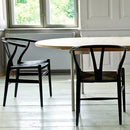 Set De 2 Sillas Wishbone Negra Réplica