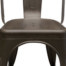 Silla Tipo Tolix Galvanizada Gun Metal