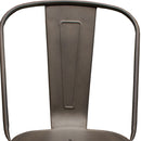 Silla Tipo Tolix Galvanizada Gun Metal