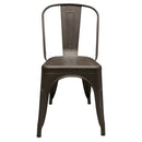 Silla Tipo Tolix Galvanizada Gun Metal
