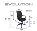 Silla de Oficina Evolution Negra