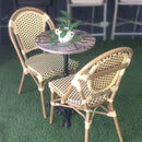 Silla Nantes Crema con Café