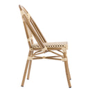 Silla Nantes Crema con Café