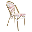 Silla Nantes Blanco con Rojo