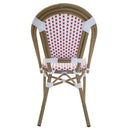 Silla Nantes Blanco con Rojo