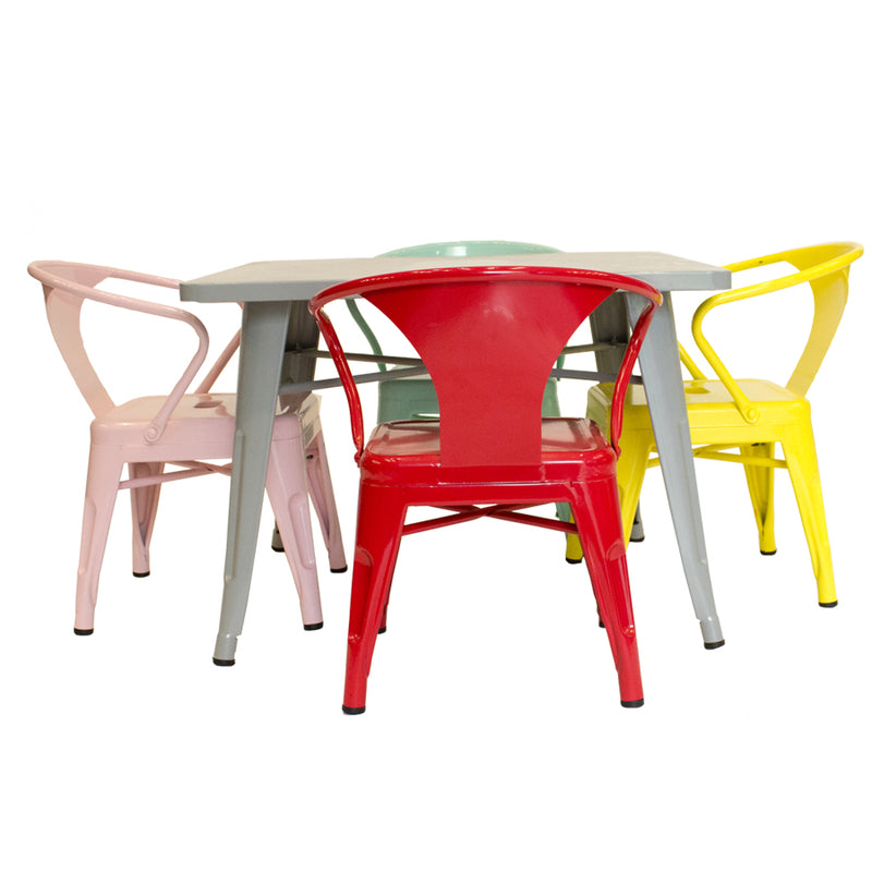 Silla Tipo Tolix Kids Roja