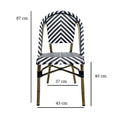 Silla Le Mans Blanco con Negro