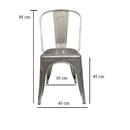 Silla Tipo Tolix Galvanizada Real