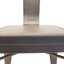 Silla Tipo Tolix Gun Metal con Braceras